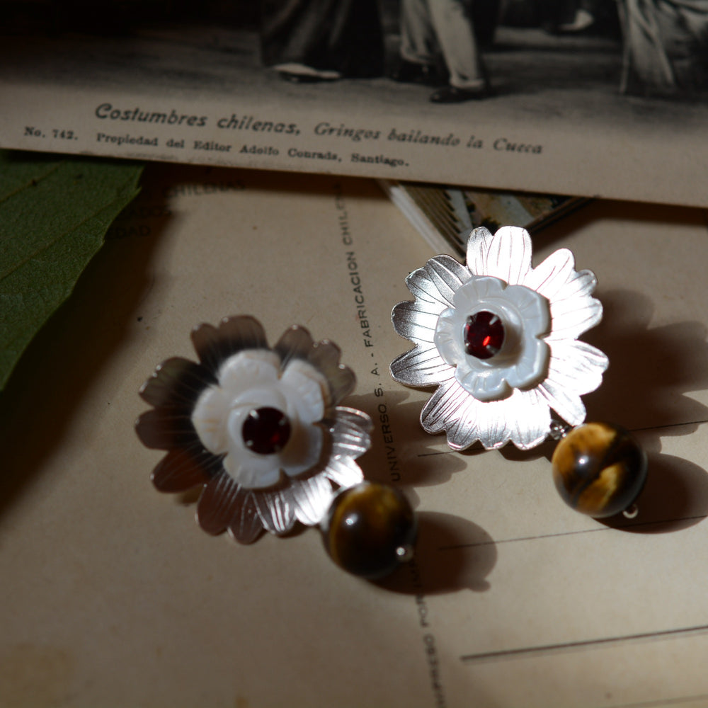 
                  
                    Manzanillas florecidas en campo de ojo tigre
                  
                